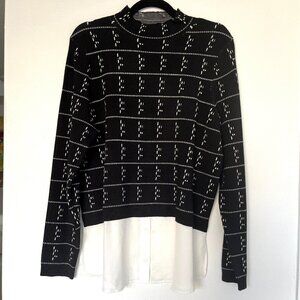 Adrianna Papell Layered Look Top Size L